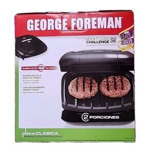 George Foreman 2 Serving Classic Electric Indoor Grill Excellent for Weight Loss